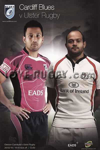2010 Cardiff Blues v Ulster  Rugby Programme